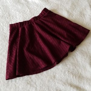 Full Tilt Burgundy Skirt